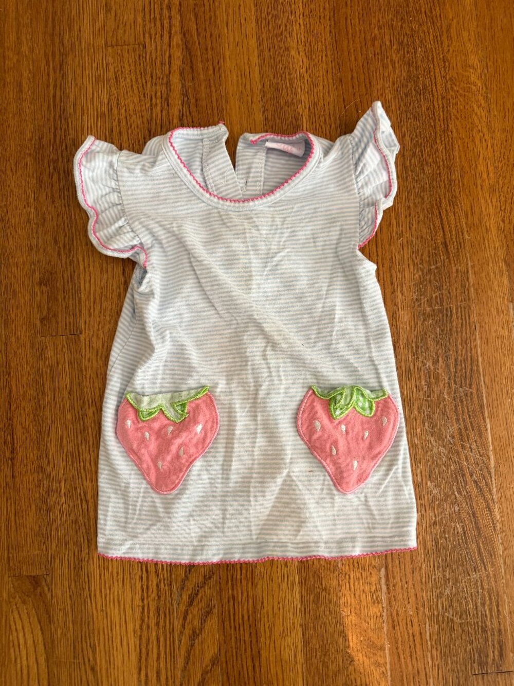 Stitchy Fish Strawberry Pocket Dress
